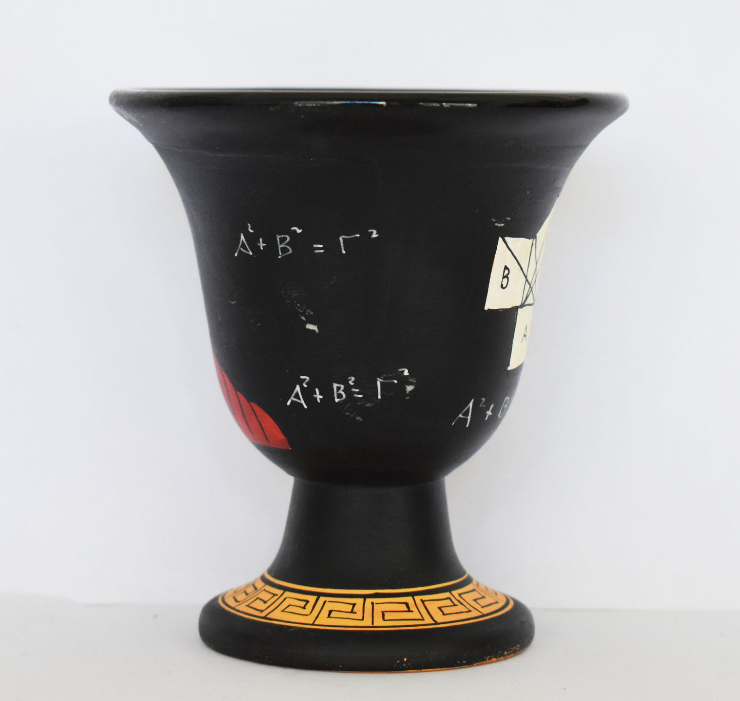 Pythagoras Cup - Fair Cup, Cup of Justice - Pythagoras of Samos - Ancient Ionian Greek Philosopher - Ceramic - Handmade in Greece