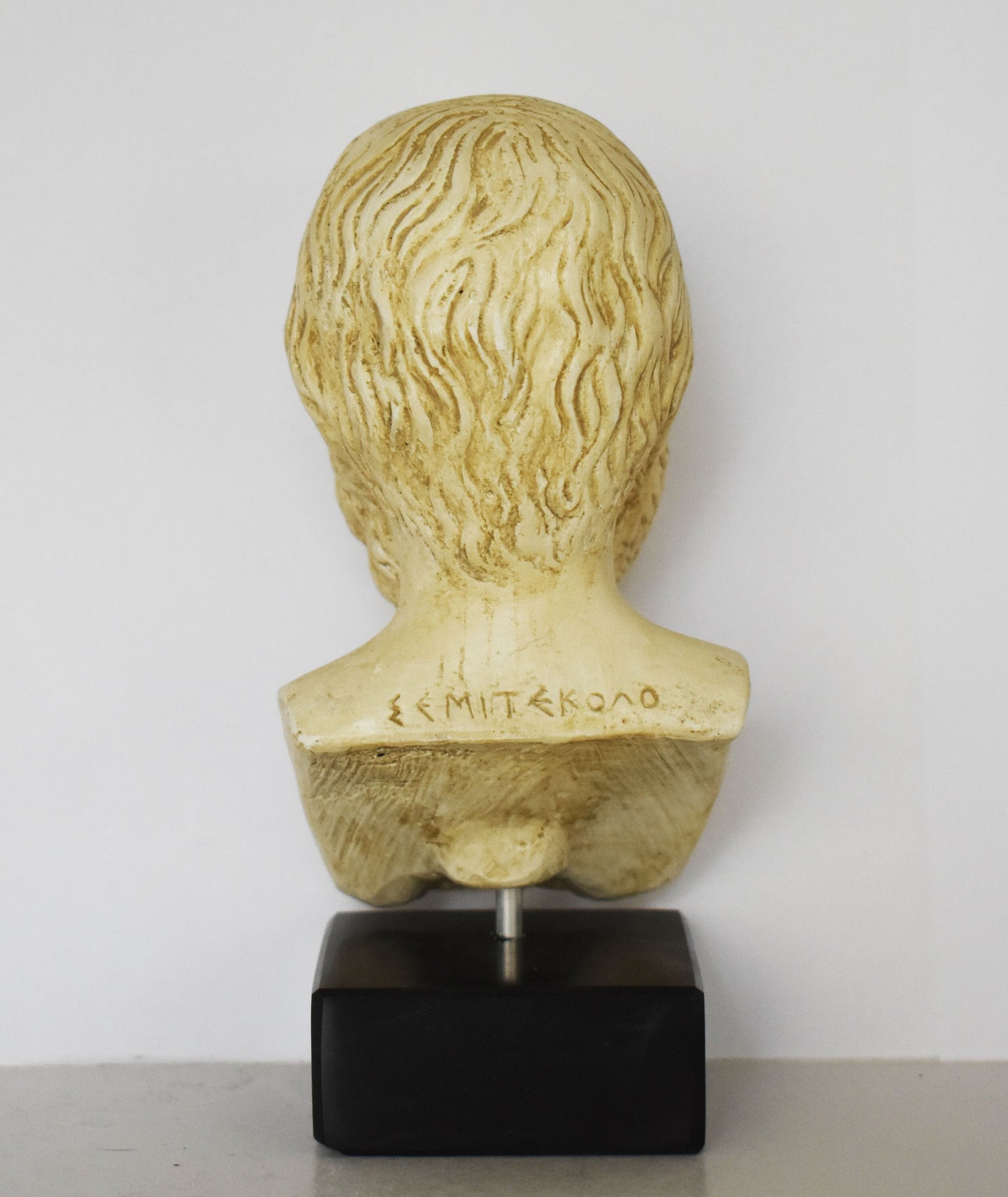 Socrates - Ancient Greek Philoshopher - Marble Base - Museum Reproduction - Head Bust