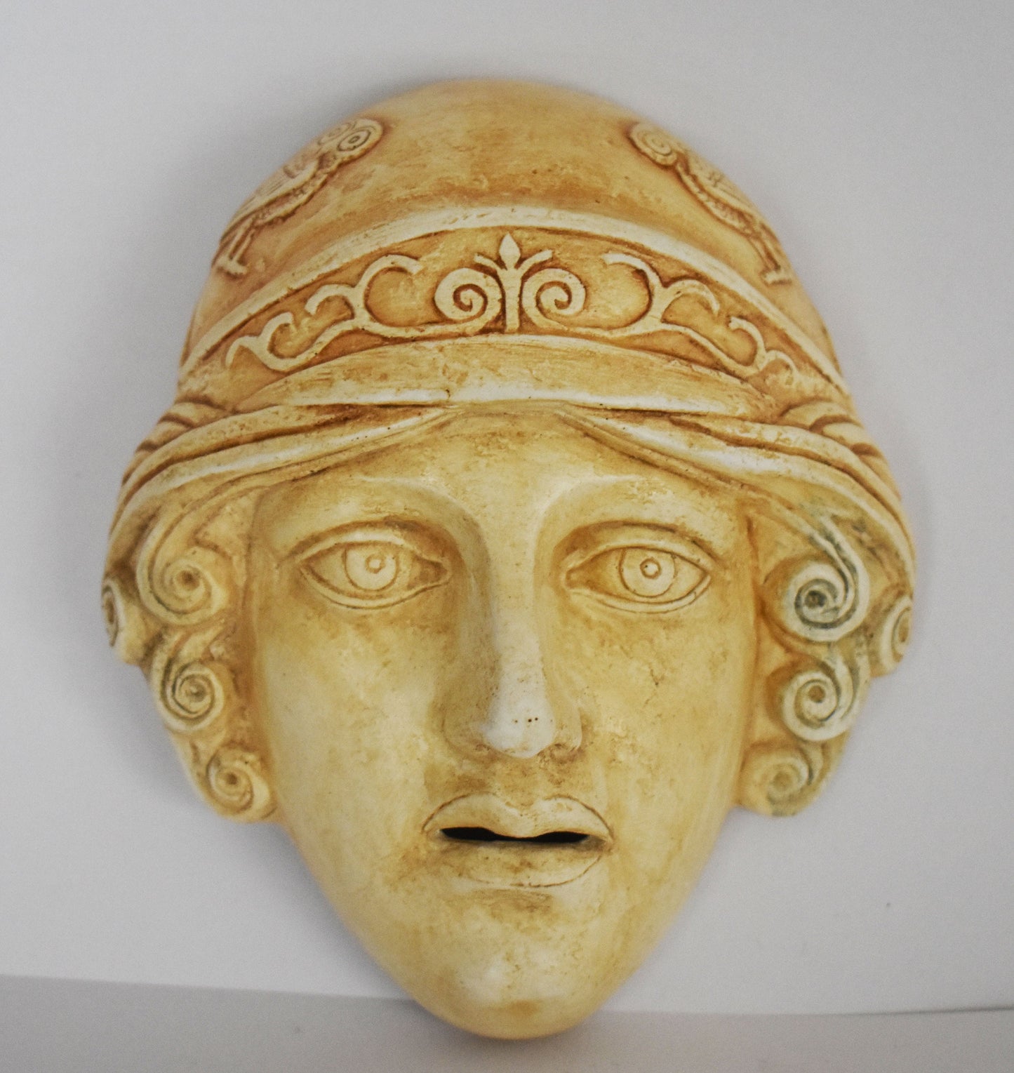 Athena Mask - Greek Goddes of Wisdom, Strength, Strategy, Courage, Inspiration, Arts, Crafts, and Skill- Small - Wall Decoration