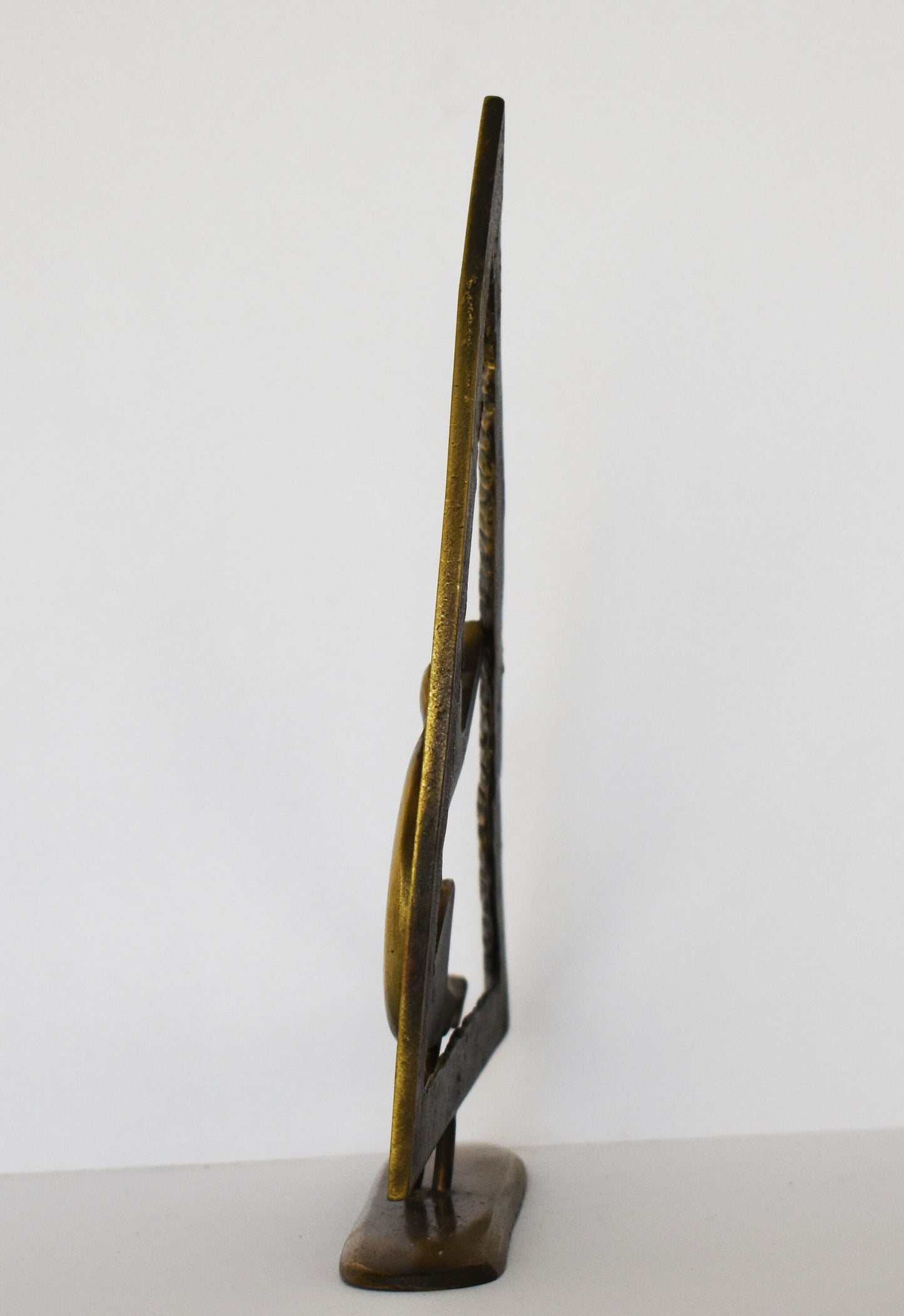 Seated Female Harp Player - Soloist - Talented Musician - Classic Harmony - Modern - pure bronze statue