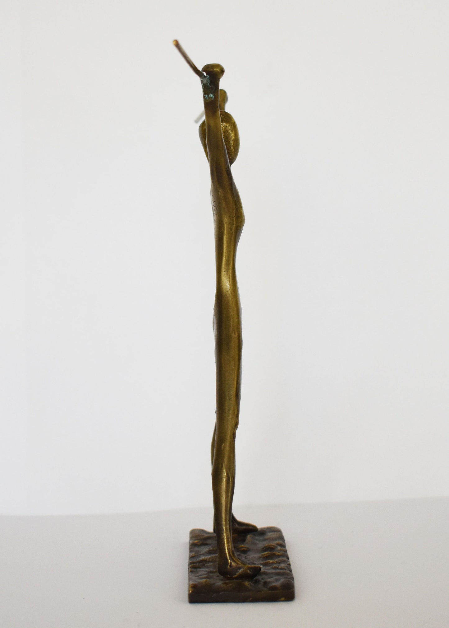 Weightlifting Athlete - Champion - In Action - Competition - Olympic Game - Modern - pure bronze statue