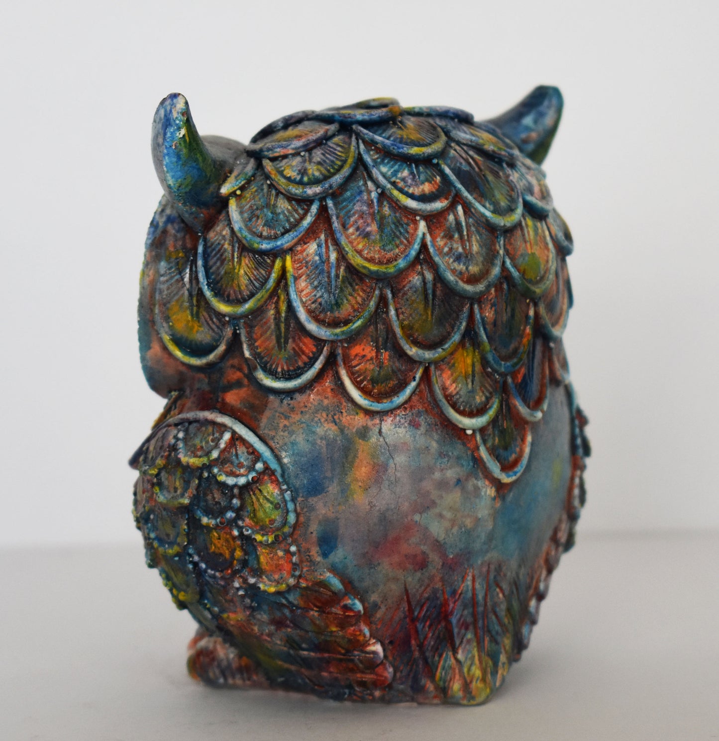 Owl of Goddess Athena - Symbol of Wisdom and Intelligence - museum reproduction - Casting Stone Statue