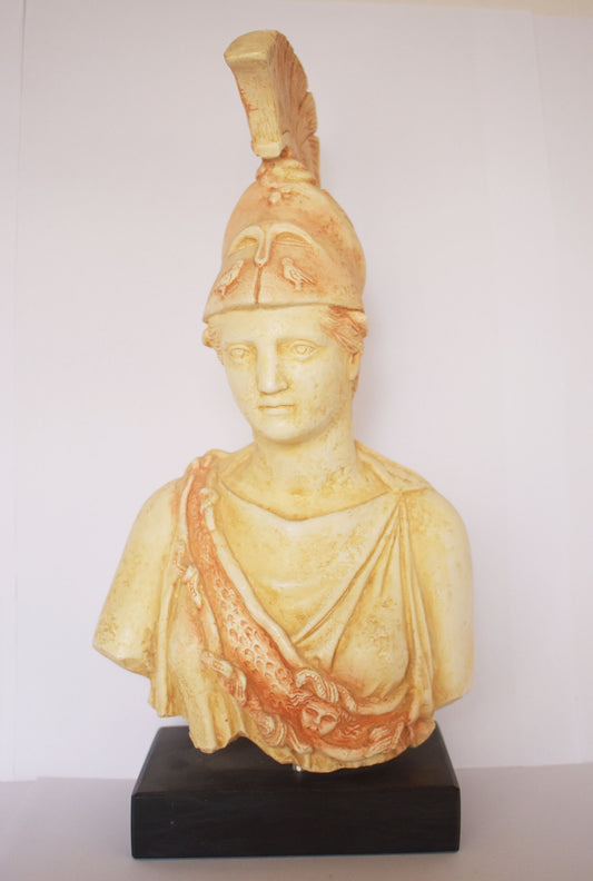 Piraeus Athena  Minerva - Greek Roman goddess of Wisdom, Strength, Strategy, Womens Purity - Piraeus Museum, Greece - Head Bust