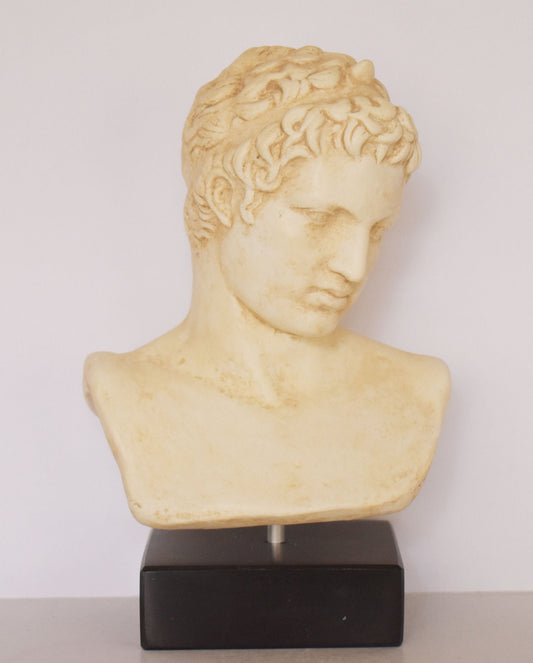 The Marathon Boy or Ephebe of Marathon - National Archaeological Museum of Athens - Reproduction - Head Bust