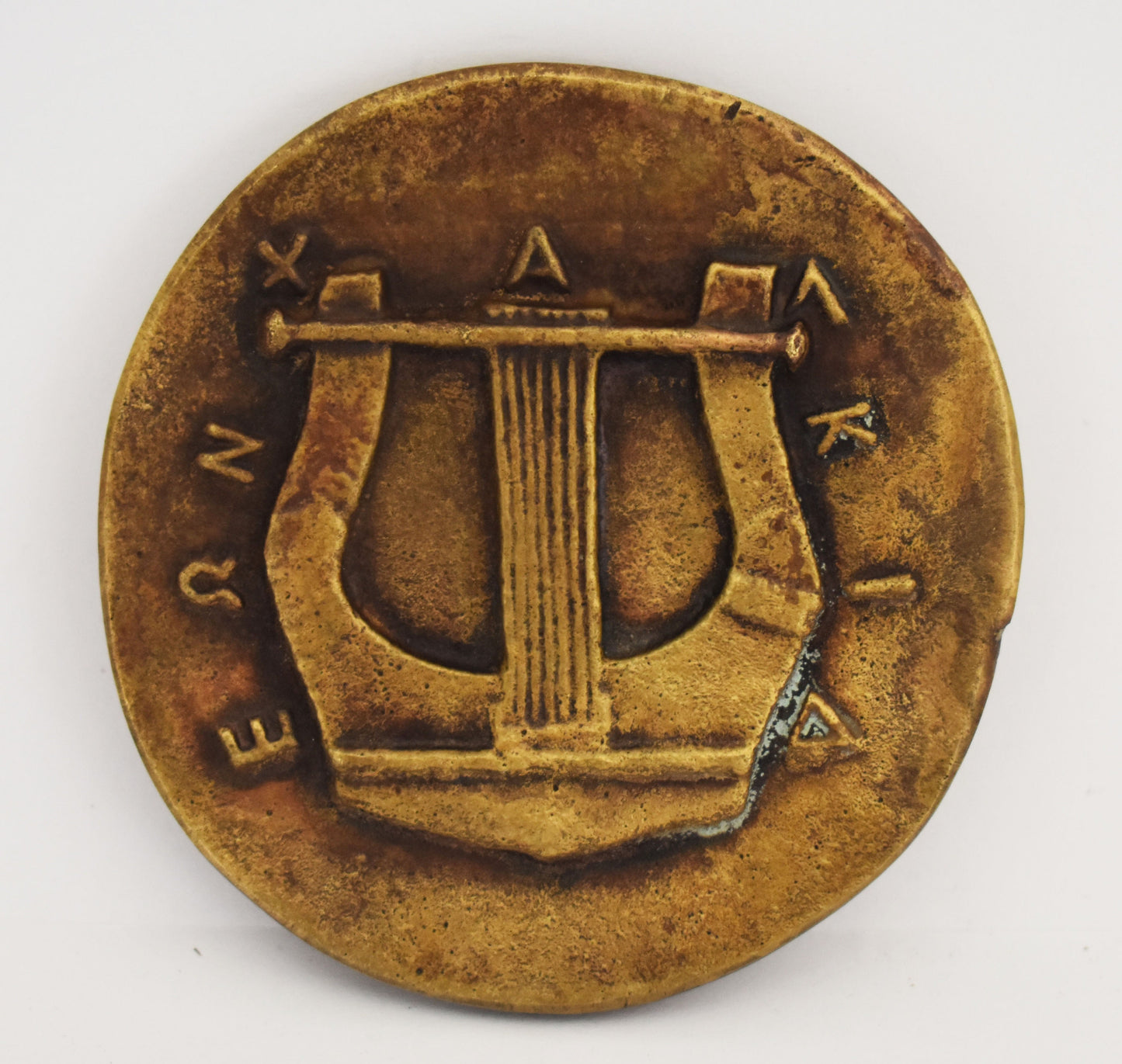 Apollo - Greek Roman God of Music, Poetry, Sun, Light, Prophecy and Healing - Paperweight - pure bronze statue