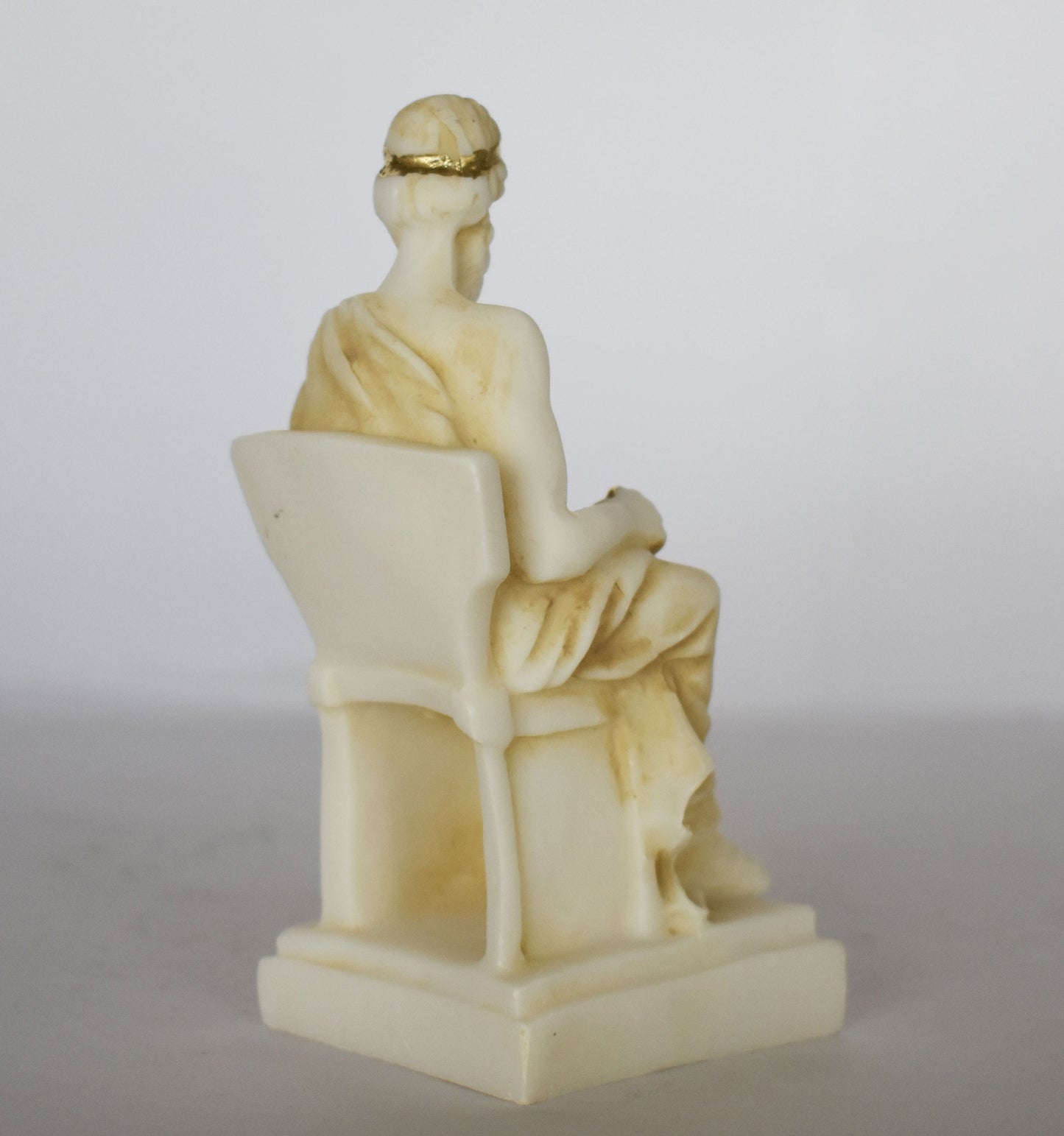 Plato - Ancient Greek Philosopher, Student of Socrates, Teacher of Aristotle - Alabaster Sculpture