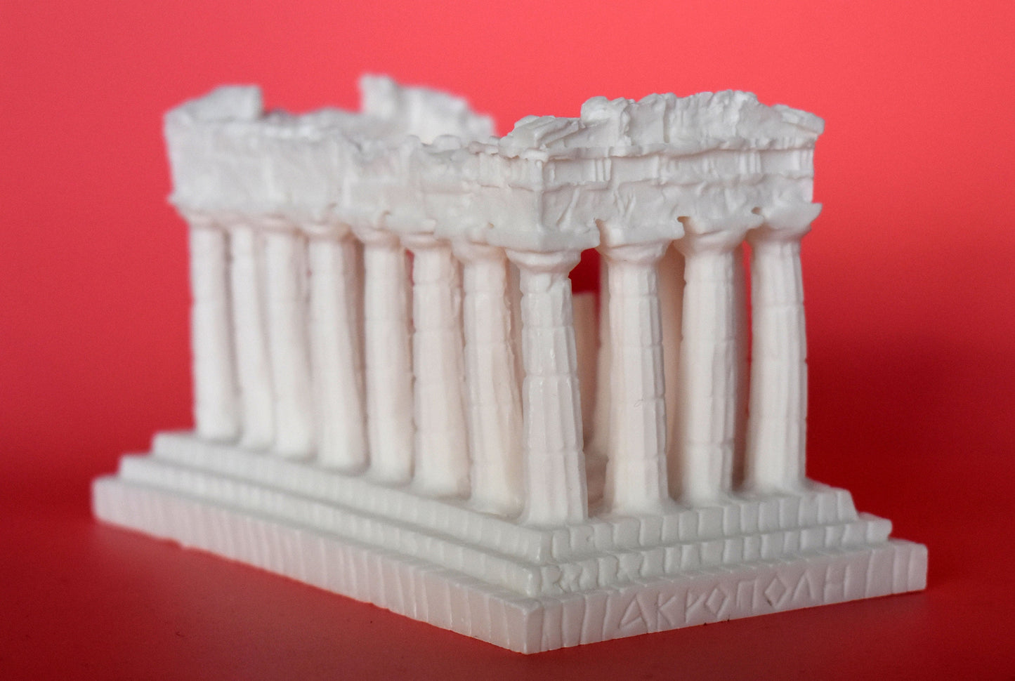Parthenon Temple - Dedicated by the Athenians to Athena Parthenos, the Patron of their City - Acropolis - alabaster statue