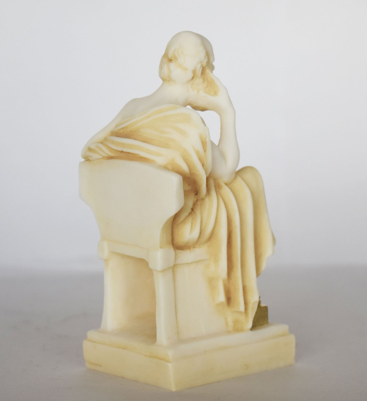Socrates - Ancient Greece - Father of Western Philosophy, Teacher of Plato - Aged Alabaster Sculpture