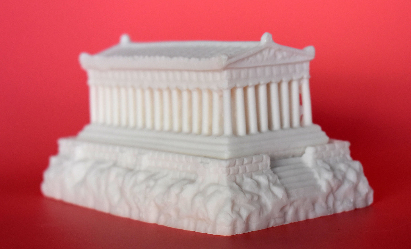 Parthenon Temple - Dedicated by the Athenians to Athena Parthenos, the Patron of their City - alabaster statue