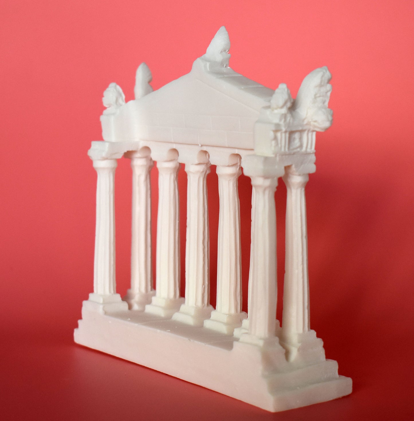 Parthenon Facade - Dedicated by the Athenians to Athena Parthenos, the Patron of their City - Alabaster Statue