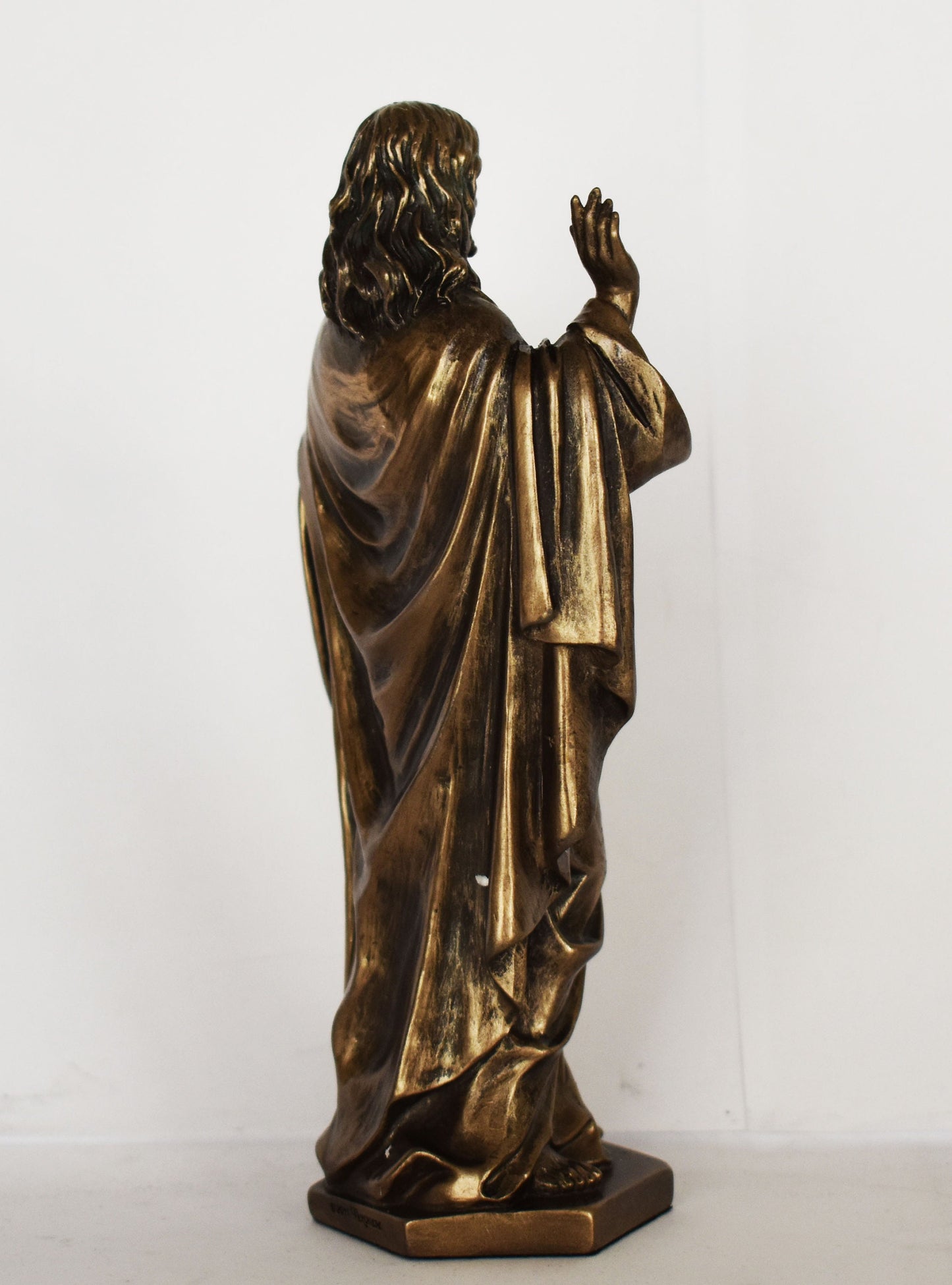 Jesus Christ with Open Bible in His Hands - Christianity - Messiah - Incarnation of God - Cold Cast Bronze Resin