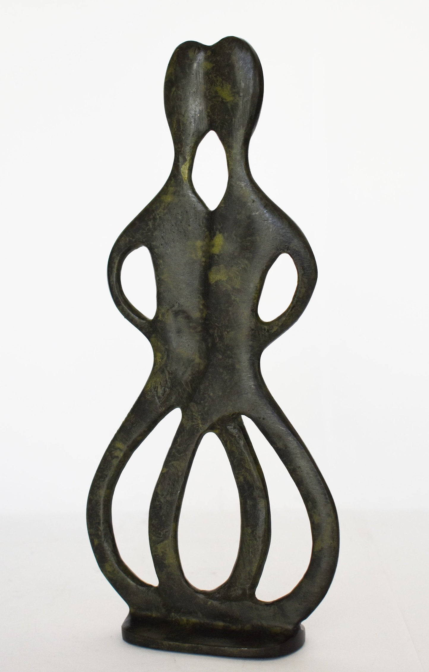 Cycladic Couple - Embrace each other - Inloved - Devotion - pure bronze statue