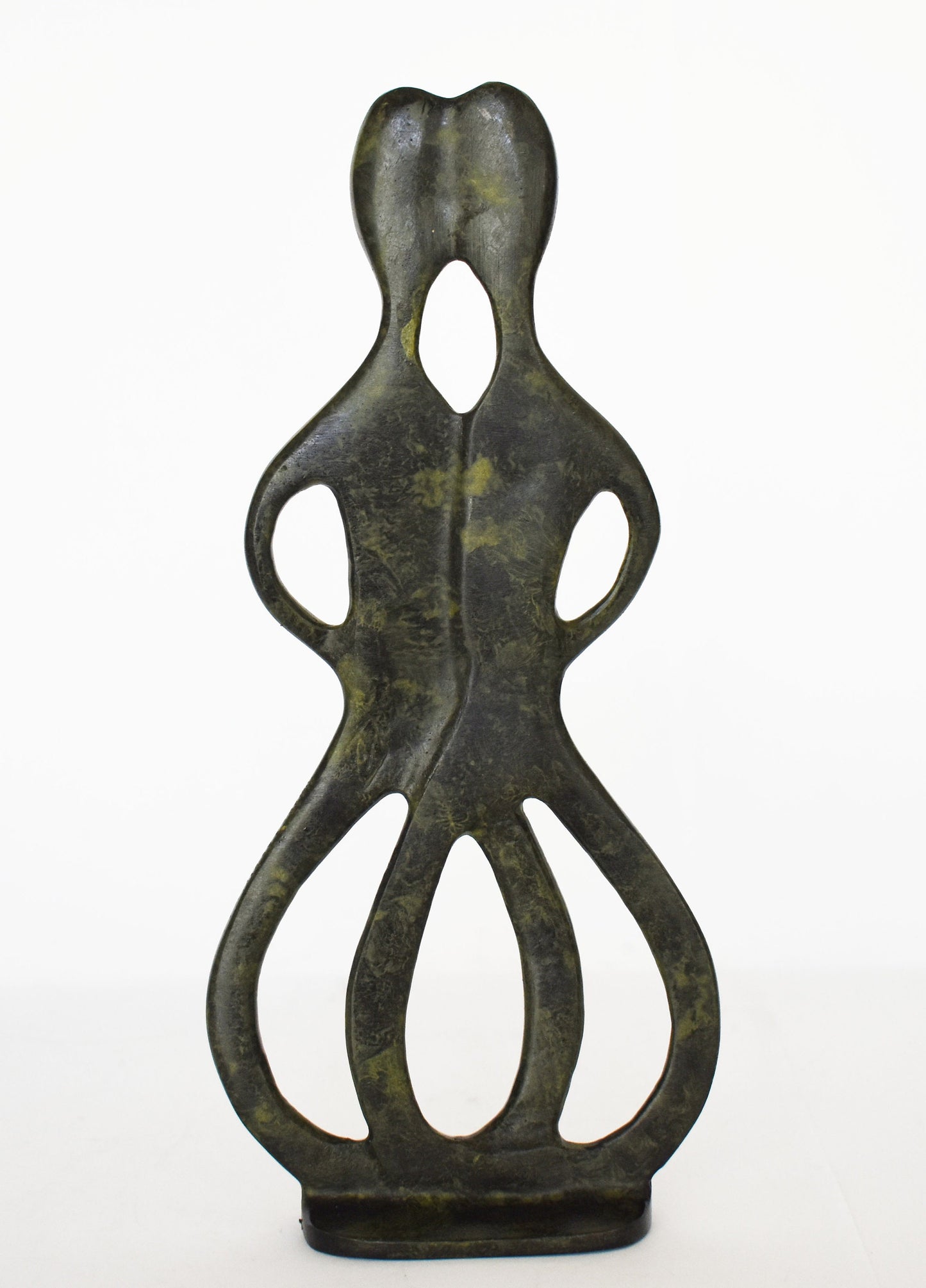 Cycladic Couple - Embrace each other - Inloved - Devotion - pure bronze statue