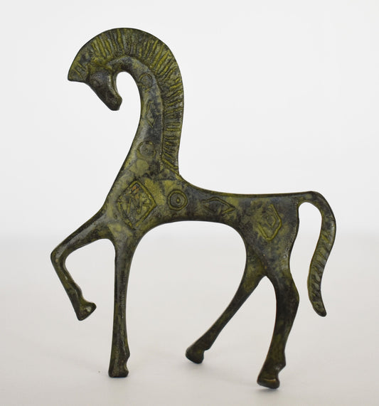Ancient Greek Horse - Mycenaean - Symbol of warfare, sport, and transportation - Small - pure bronze statue