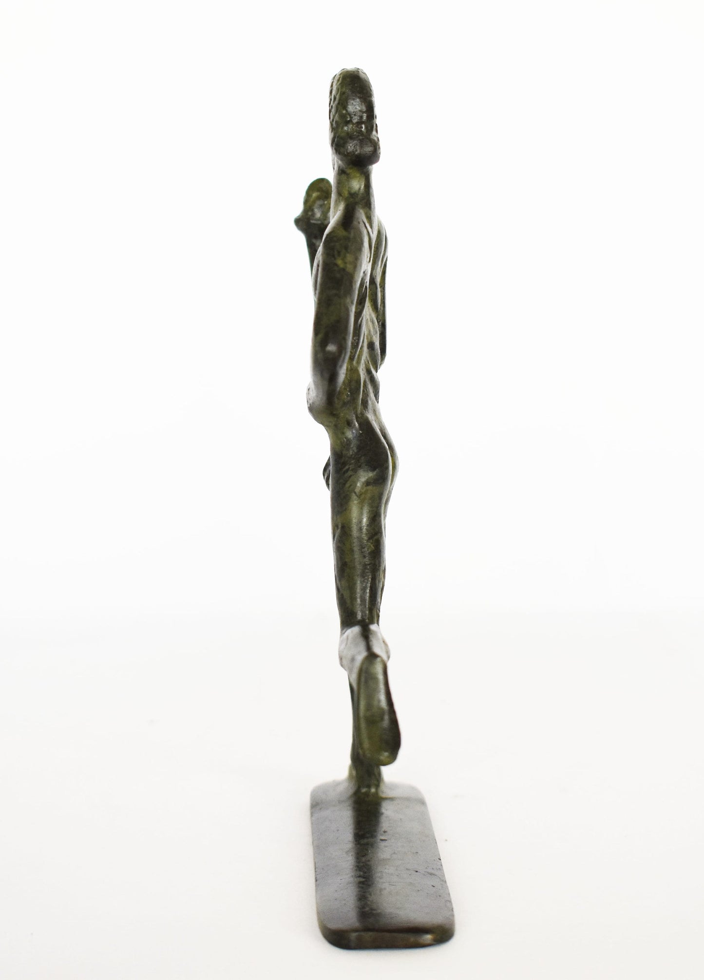 Torchbearer - Greek athlete - Ancient Olympic Games- pure Bronze Sculpture