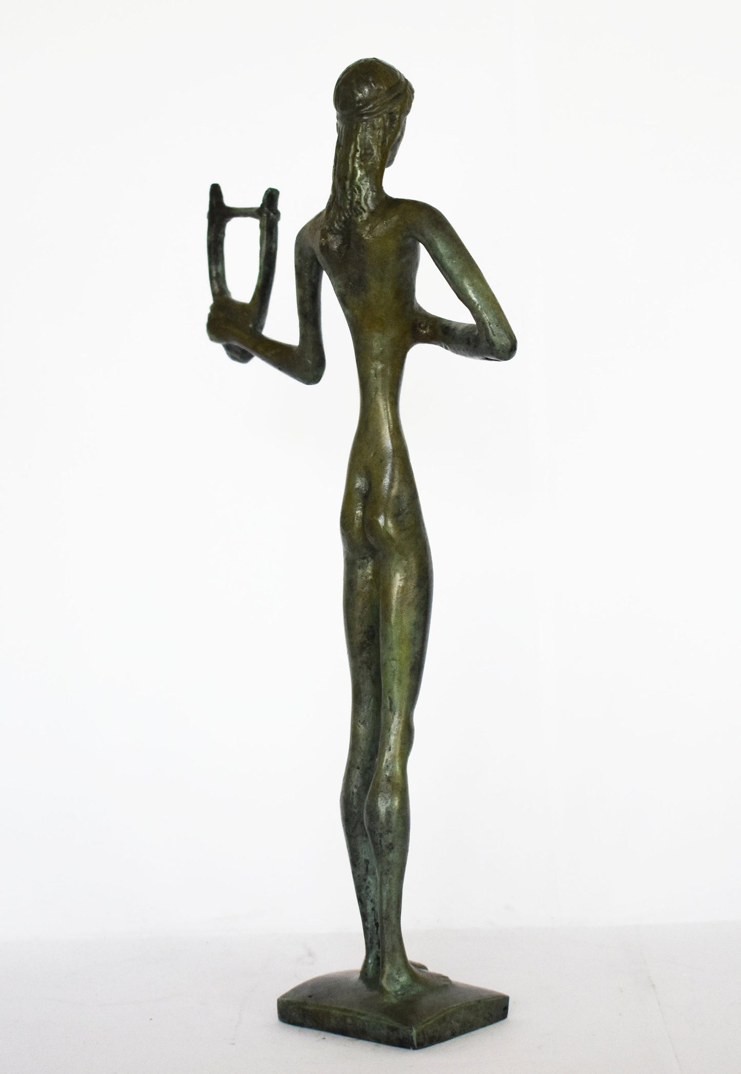 Apollo - Greek Roman Olympian God of Sun, Light, Prophecy, Healing and Poetry - Greek Mythology - pure bronze statue