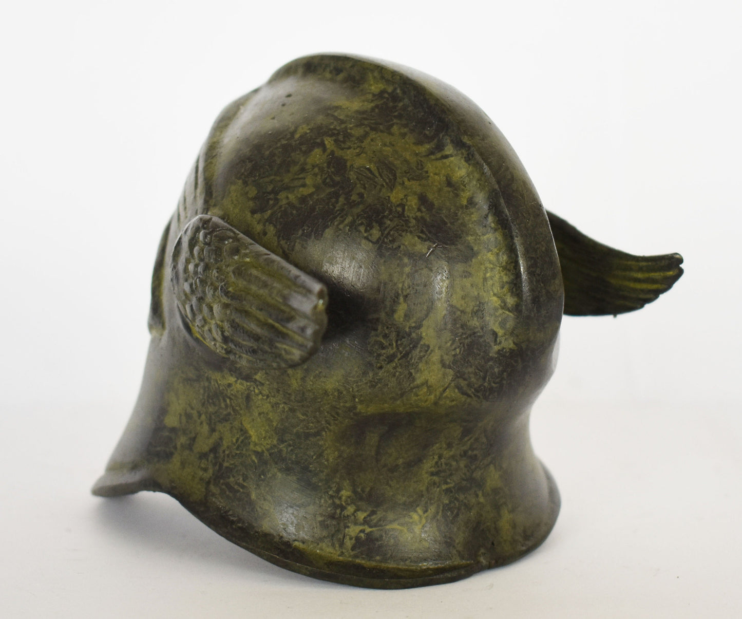 Ancient Greek Corinthian Helmet - Classical Period - 5th and 4th centuries BC - Small - Museum Reproduction - pure bronze statue