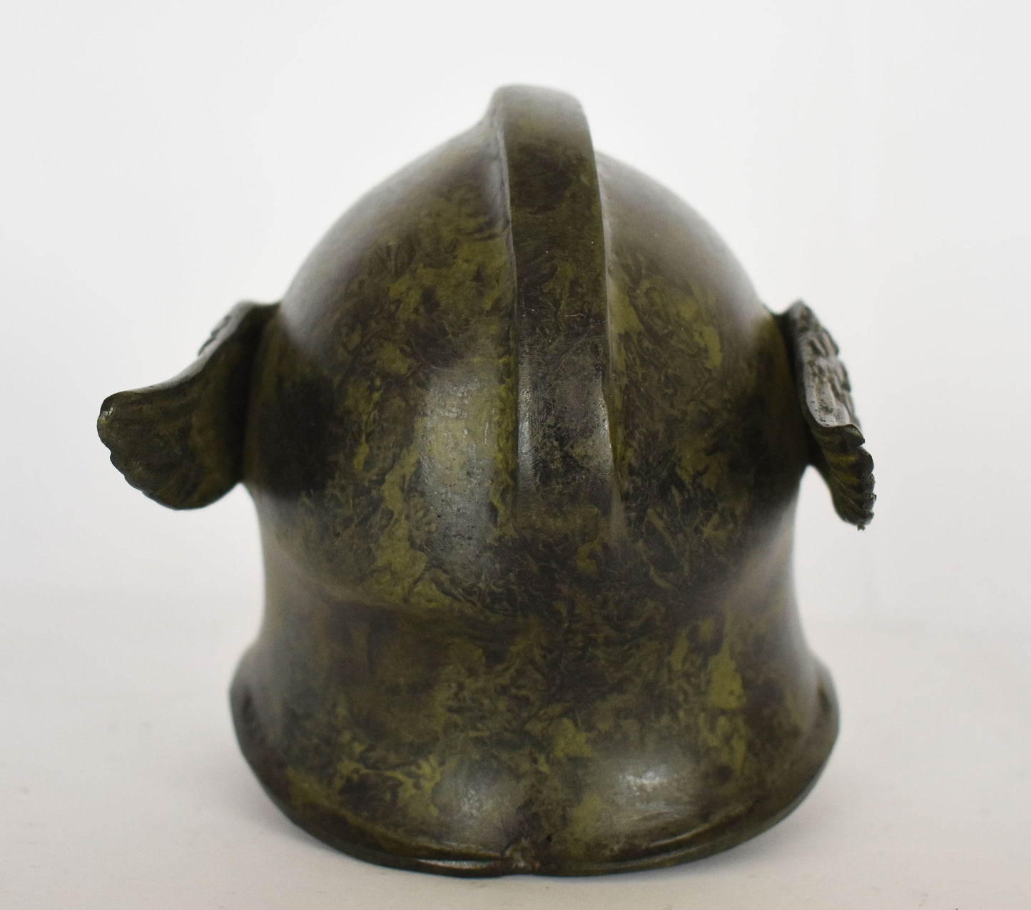 Ancient Greek Corinthian Helmet - Classical Period - 5th and 4th centuries BC - Small - Museum Reproduction - pure bronze statue