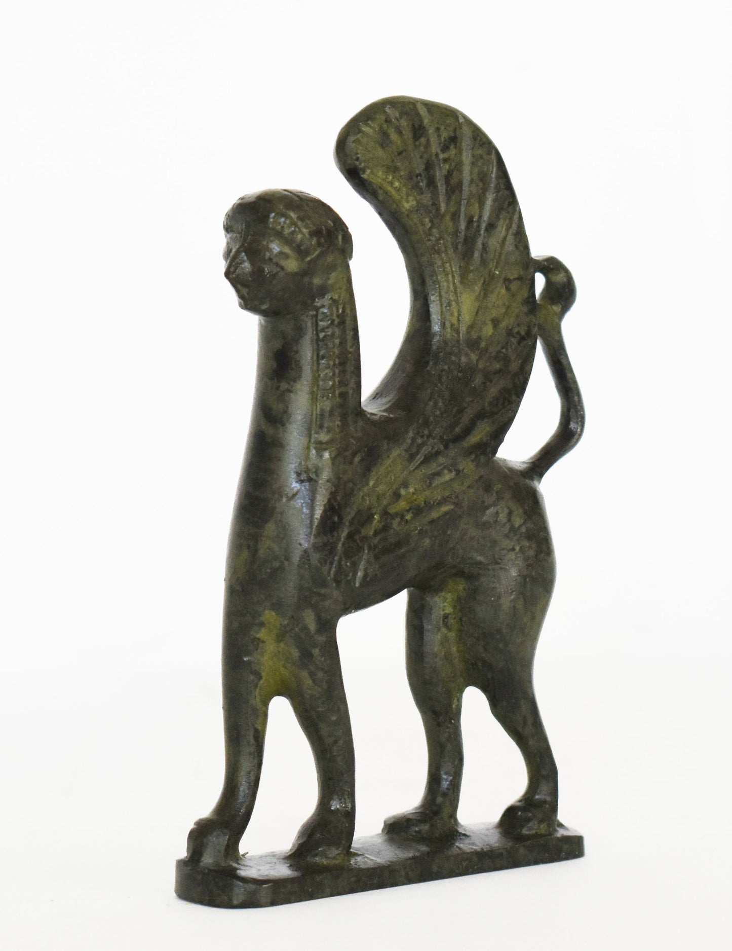 Greek Sphinx - Guardian of Sacred Places, Symbol of Mystery - Composition of the Mortal and the Immortal - Oedipus - pure bronze statue