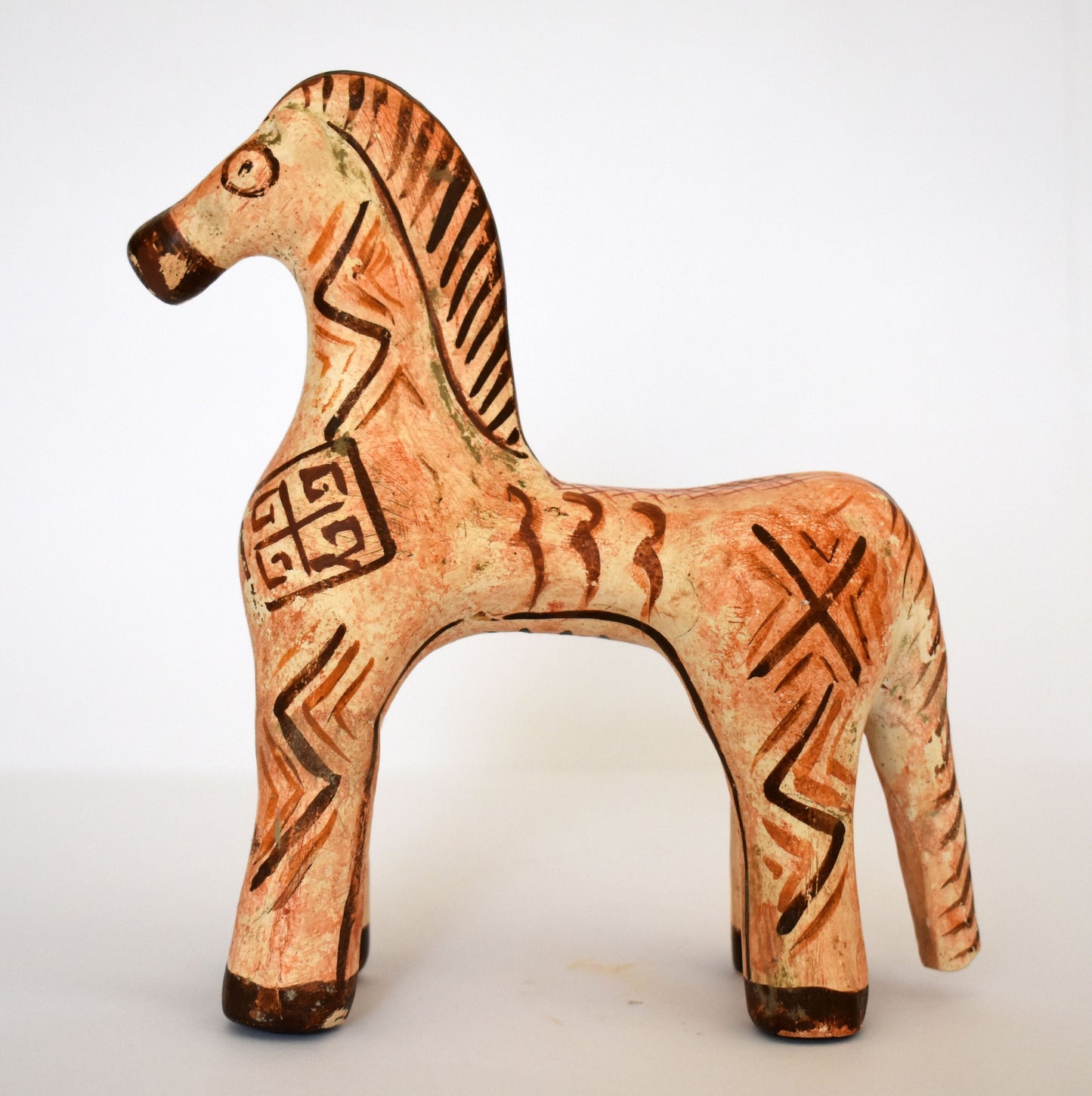 Ancient Greek Horse - Athens, Attica - 500 BC - Symbol of Courage, Integrity, Power - Museum Reproduction - Ceramic Artifact