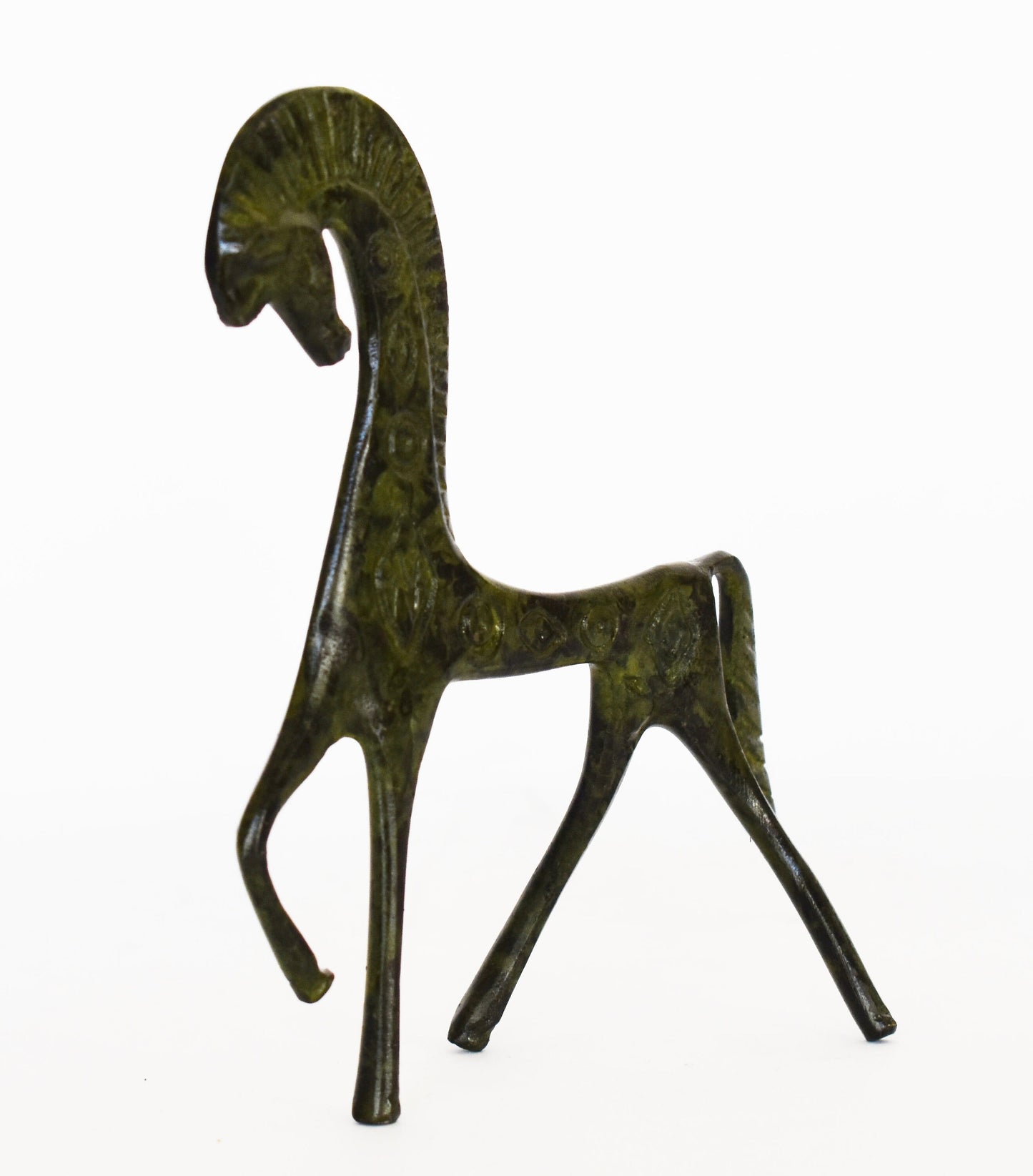 Ancient Greek Horse - Mycenaean - Symbol of Wealth and Prosperity - Small - pure bronze statue