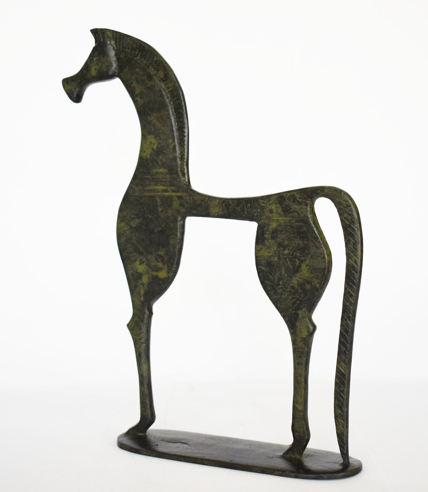 Ancient Greek Horse - Statue - pure Bronze Sculpture - Symbol of Wealth and Prosperity