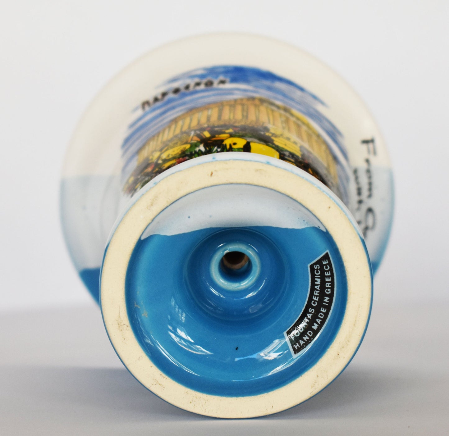 Pythagoras Cup - Fair Cup, Cup of Justice - Parthenon, Athena's Temple - Ceramic - Handmade in Greece