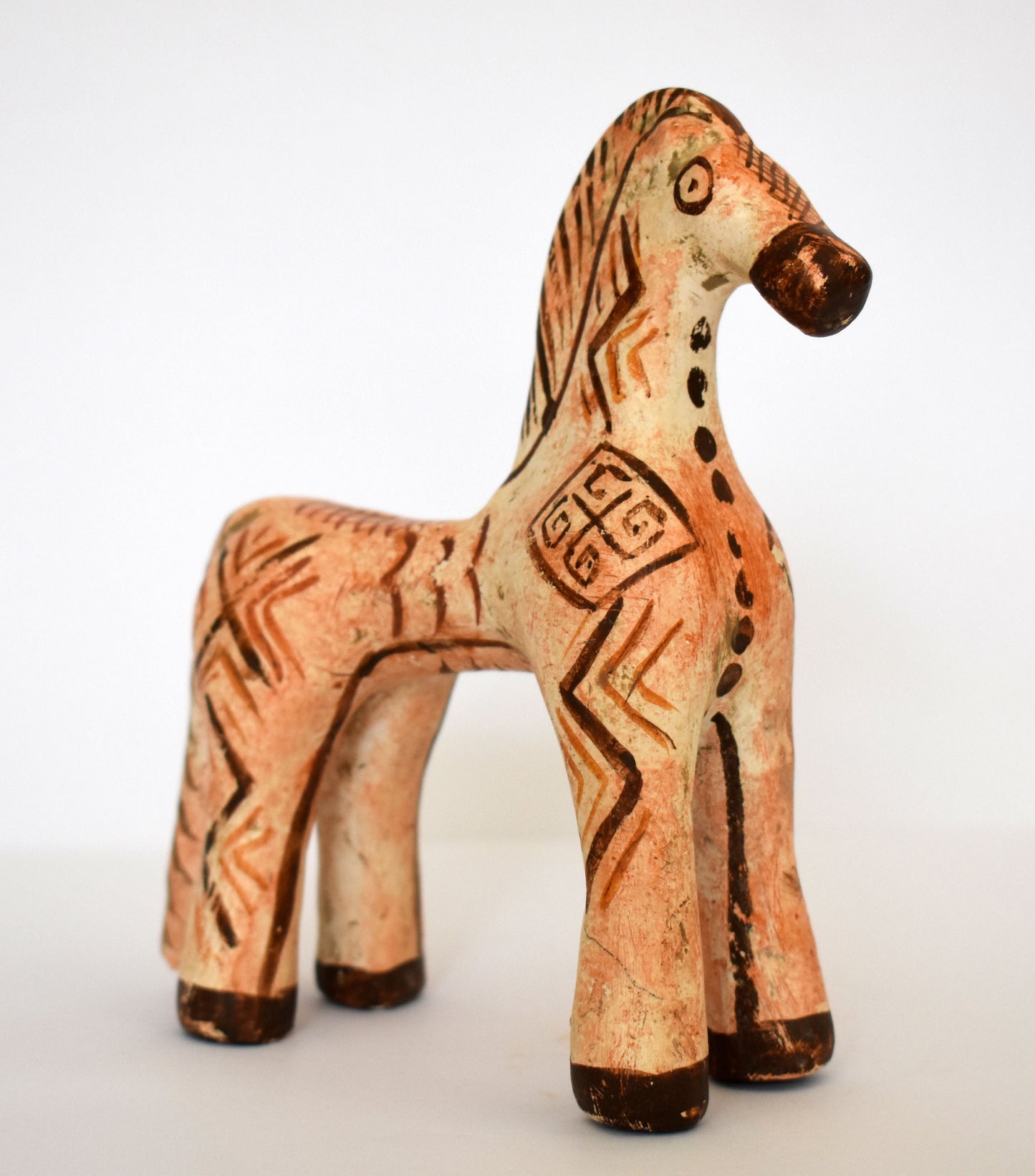 Ancient Greek Horse - Athens, Attica - 500 BC - Symbol of Courage, Integrity, Power - Museum Reproduction - Ceramic Artifact