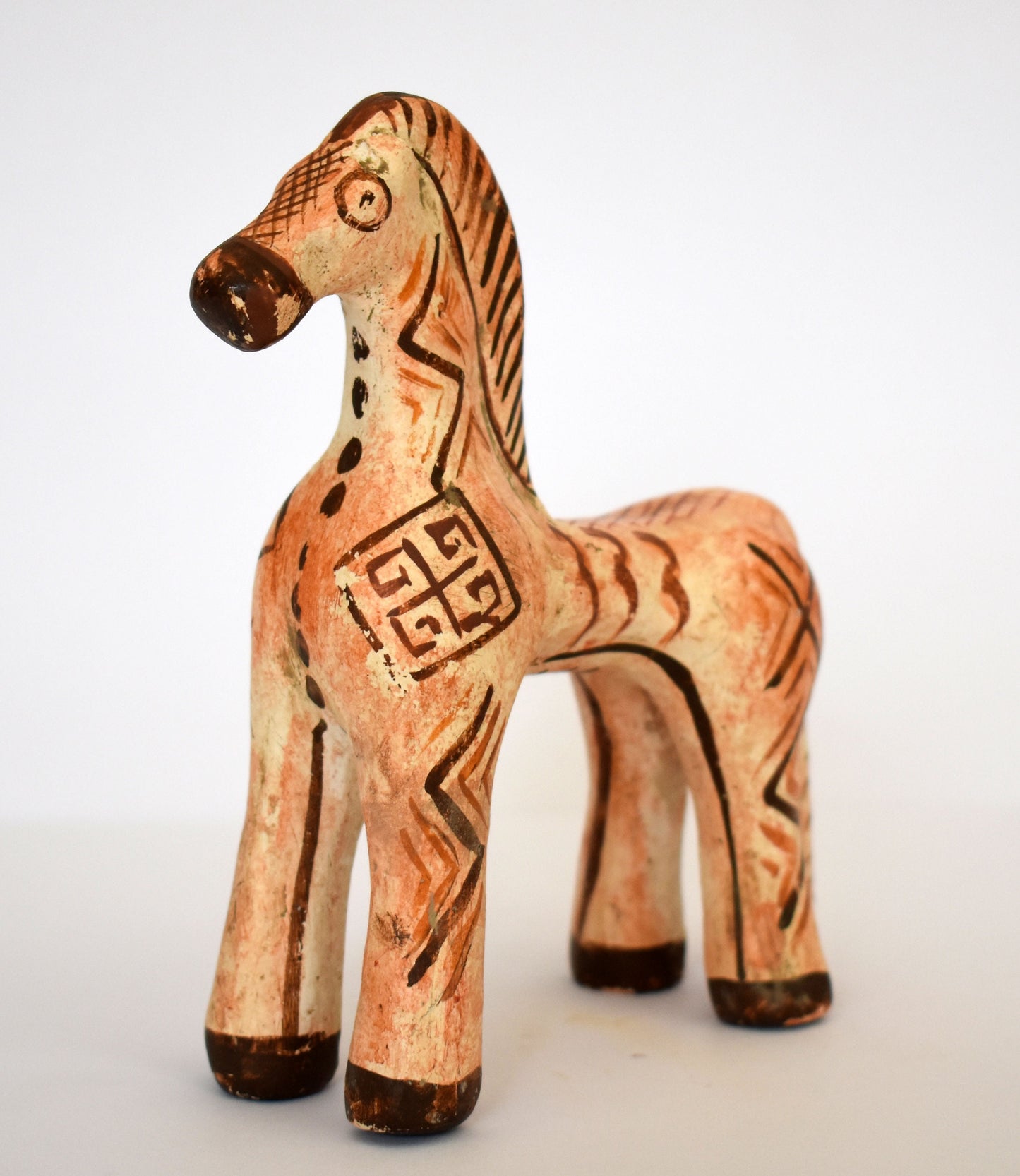 Ancient Greek Horse - Athens, Attica - 500 BC - Symbol of Courage, Integrity, Power - Museum Reproduction - Ceramic Artifact