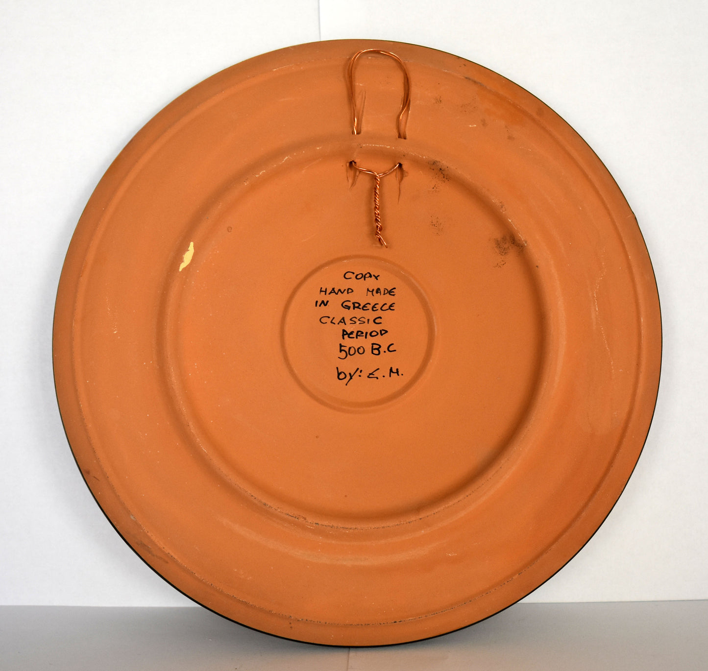 Zeus and Ganymedes - Homosexual Love - Handsome and Youthful - Cupbearer and Lover on mount Olympus - Ceramic plate - Handmade in Greece