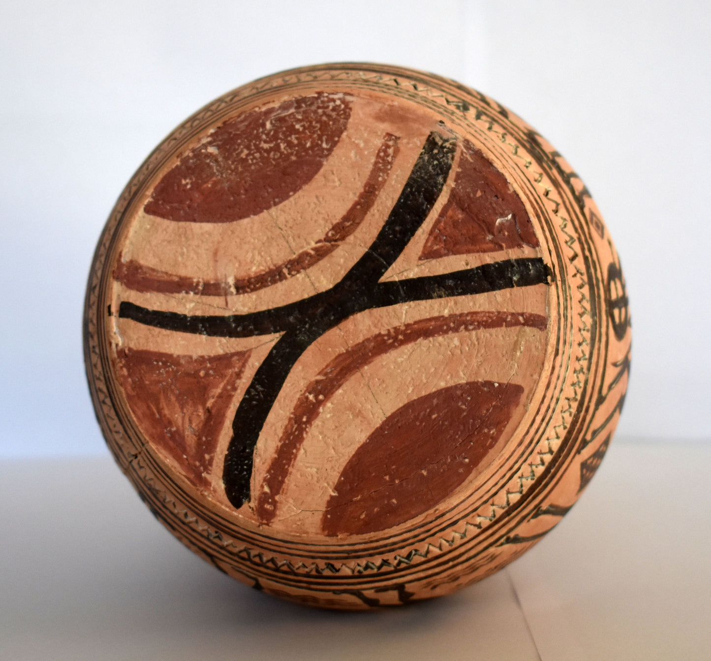 Psykter - Wine Cooler Vessel - Attic Geometric Period - Part of the Ancient Greek Symposium - Reproduction - Ceramic Artifact