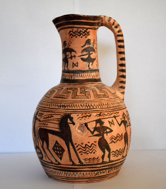 Psykter - Wine Cooler Vessel - Attic Geometric Period -  Part of the Ancient Greek Symposium - Reproduction - Ceramic Artifact