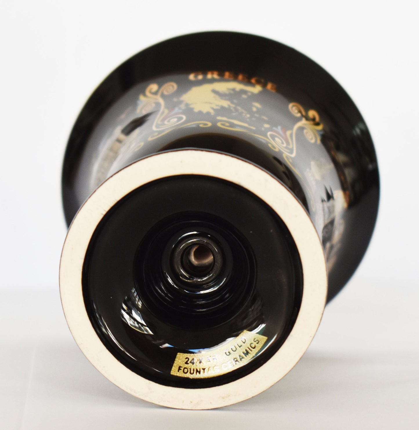 Pythagoras Cup - Fair Cup, Cup of Justice - Parthenon, Symposium, Greek Map - Ceramic - Handmade in Greece