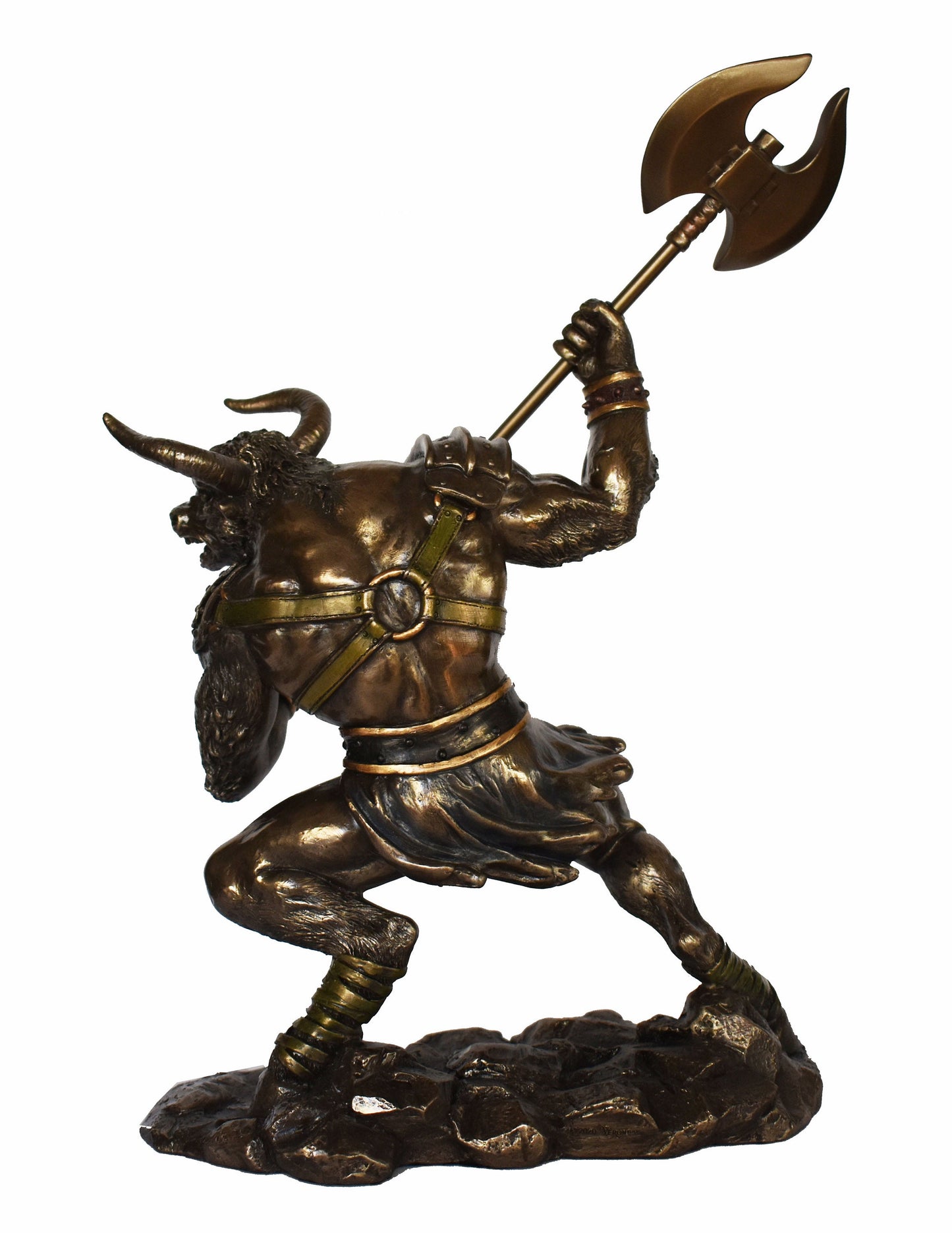 Minotaur - Mythical Creature, Half-Man, Half-Bull - Fierce and Very Strong - Labyrinth, King Minos, Crete, Theseus - Cold Cast Bronze Resin