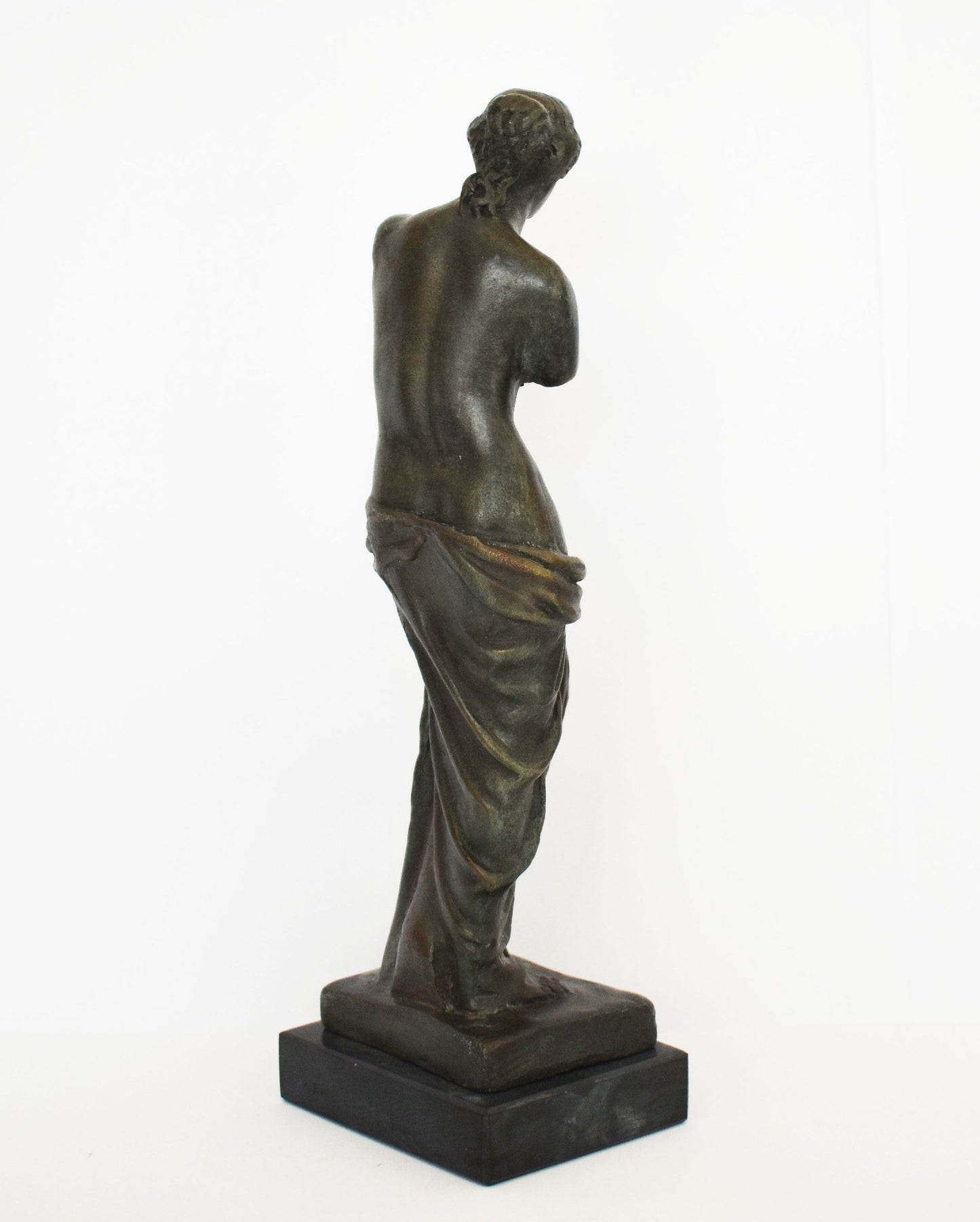 Aphrodite Venus - Greek Roman Goddess of Love, Beauty and Fertility - Marble Base - Museum Reproduction - Bronze Colour Effect
