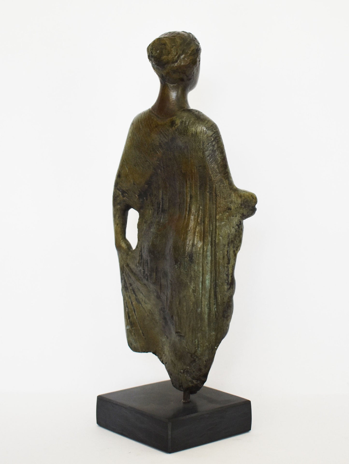 Kore Statue - Maiden Figurine - Marble Base - Museum Reproduction - Pure Bronze Sculpture