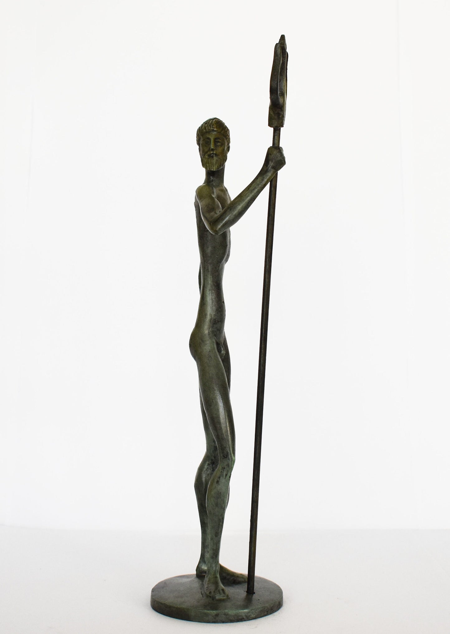 Poseidon Neptune - Greek Roman God of the Sea, Storms, Earthquakes and Horses - Greek Mythology - pure bronze statue