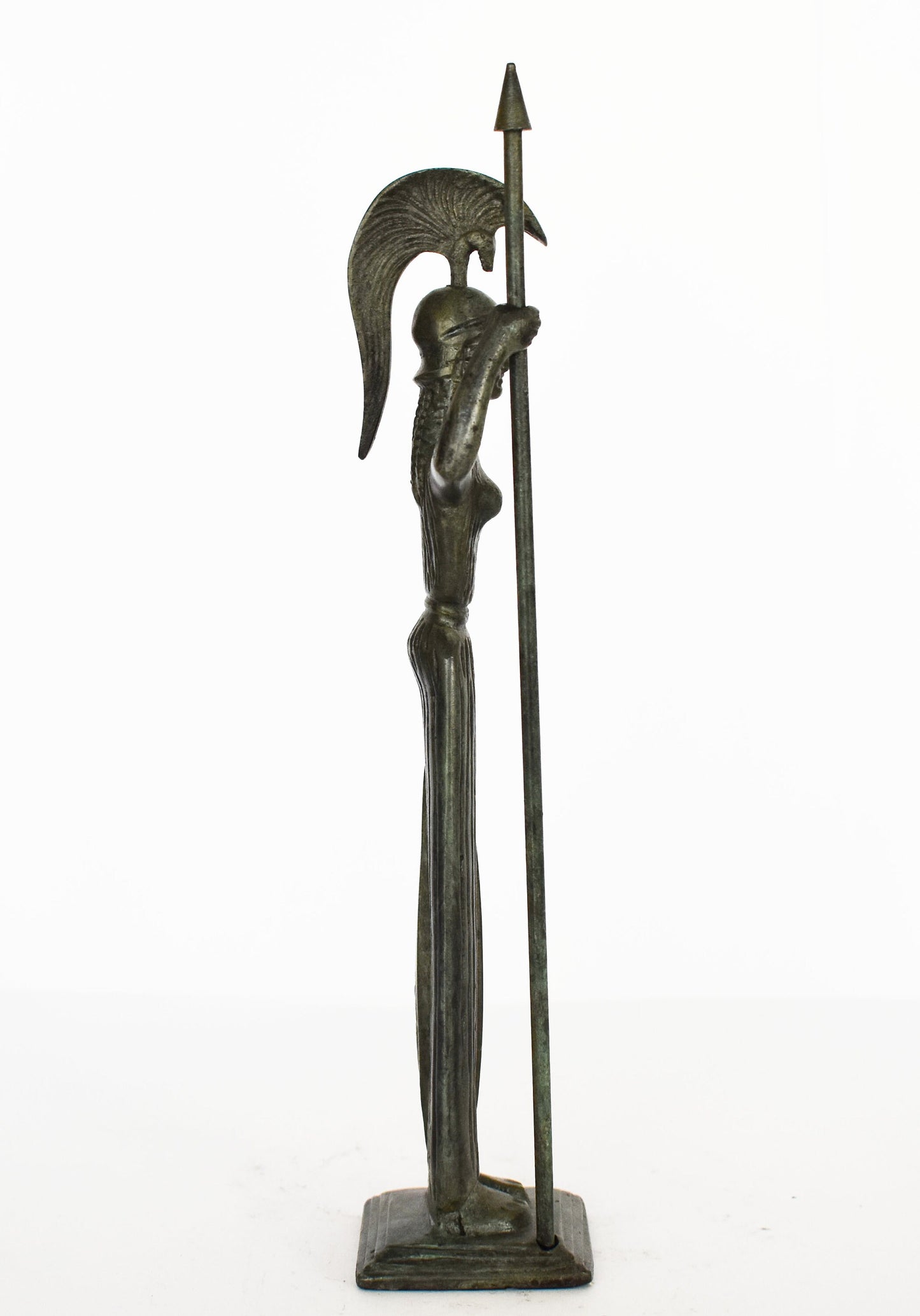 Athena Minerva with Spear and Shield - Greek Roman Goddess - Wise and gave great advice to everyone - pure bronze statue