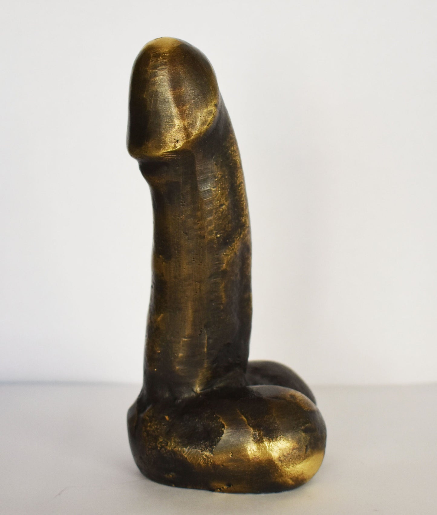 Ancient Greek Phallus - Symbol of Fertility, Good Fortune, Protected People and Sent Away Evil - pure bronze statue