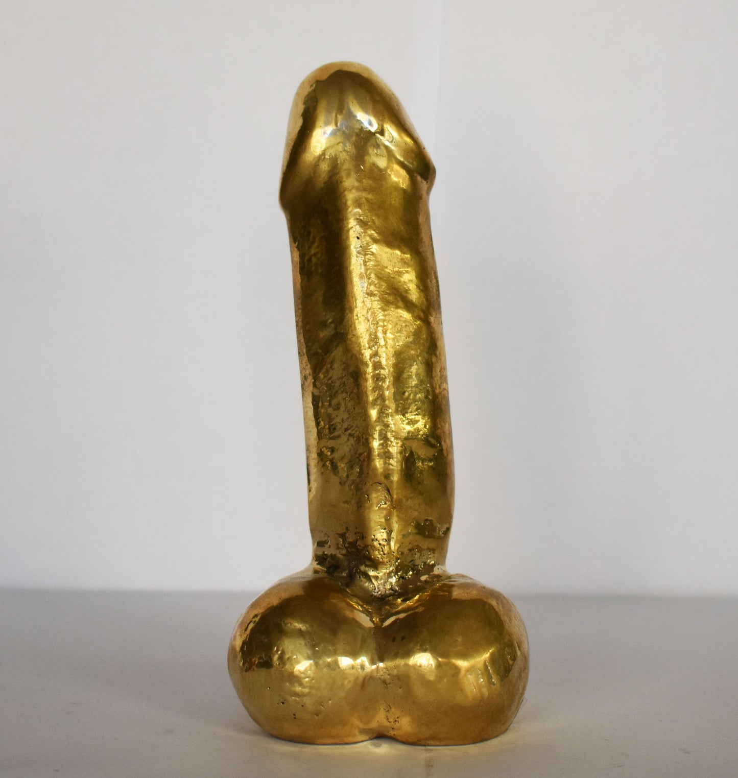 Ancient Greek Phallus - Symbol of Good Fortune, Protected People and Sent Away Evil - pure bronze statue