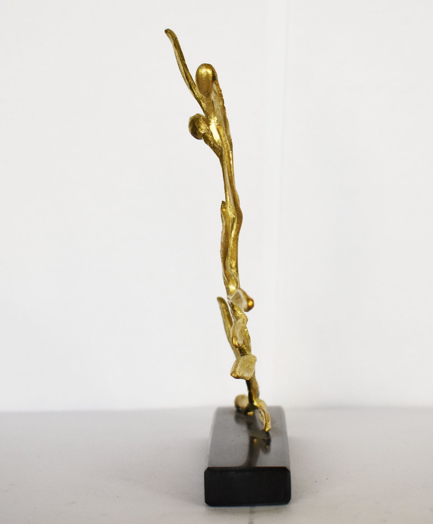 Olive Branch - Ancient Greek Symbol of Peace and Victory - a trophy for victorious Olympic athletes - Marble Base - pure bronze statue