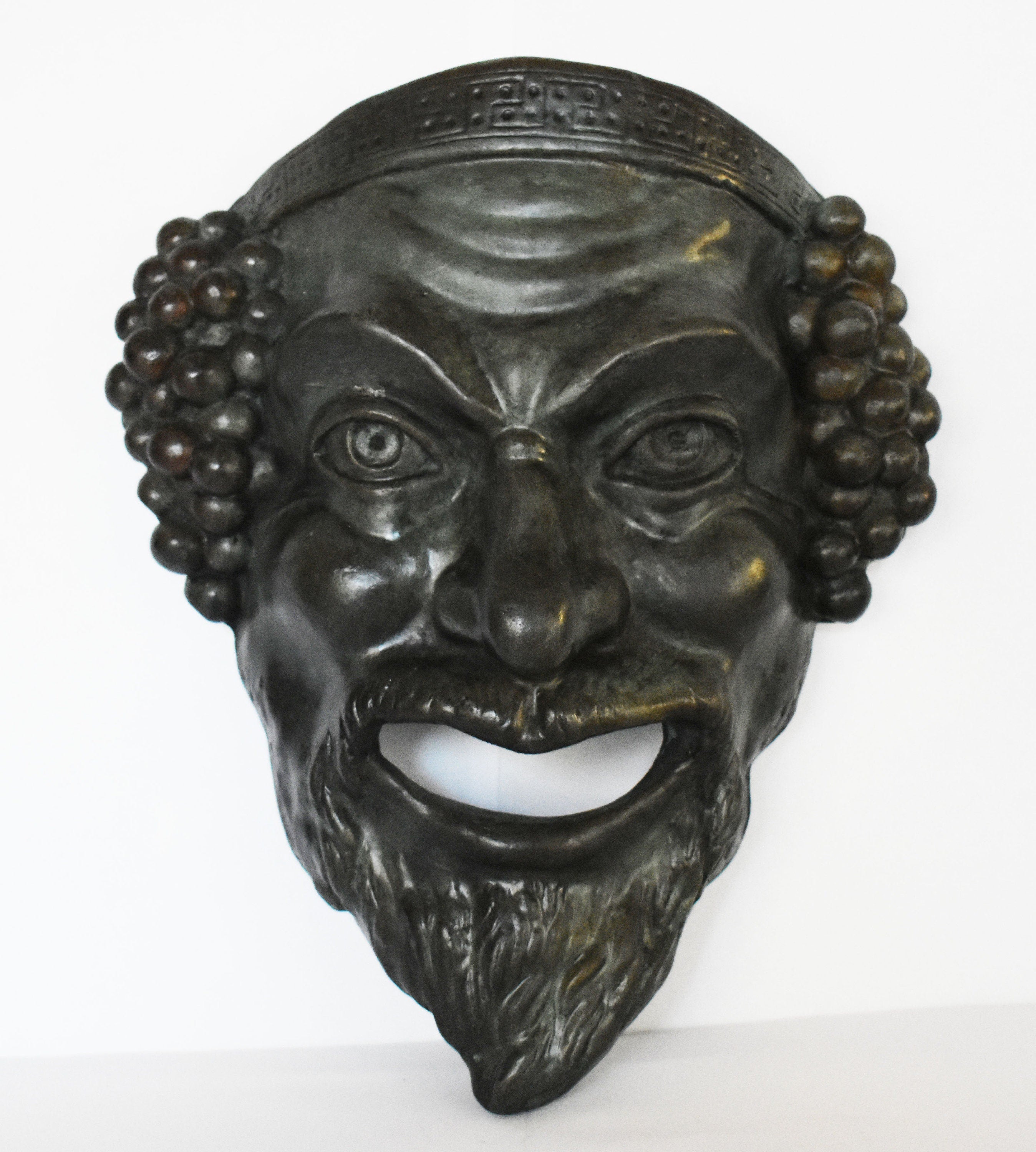 Dionysos Small Mask - Dionysus God of wine ritual madness selling and ecstasy - Ancient Greek Theatre