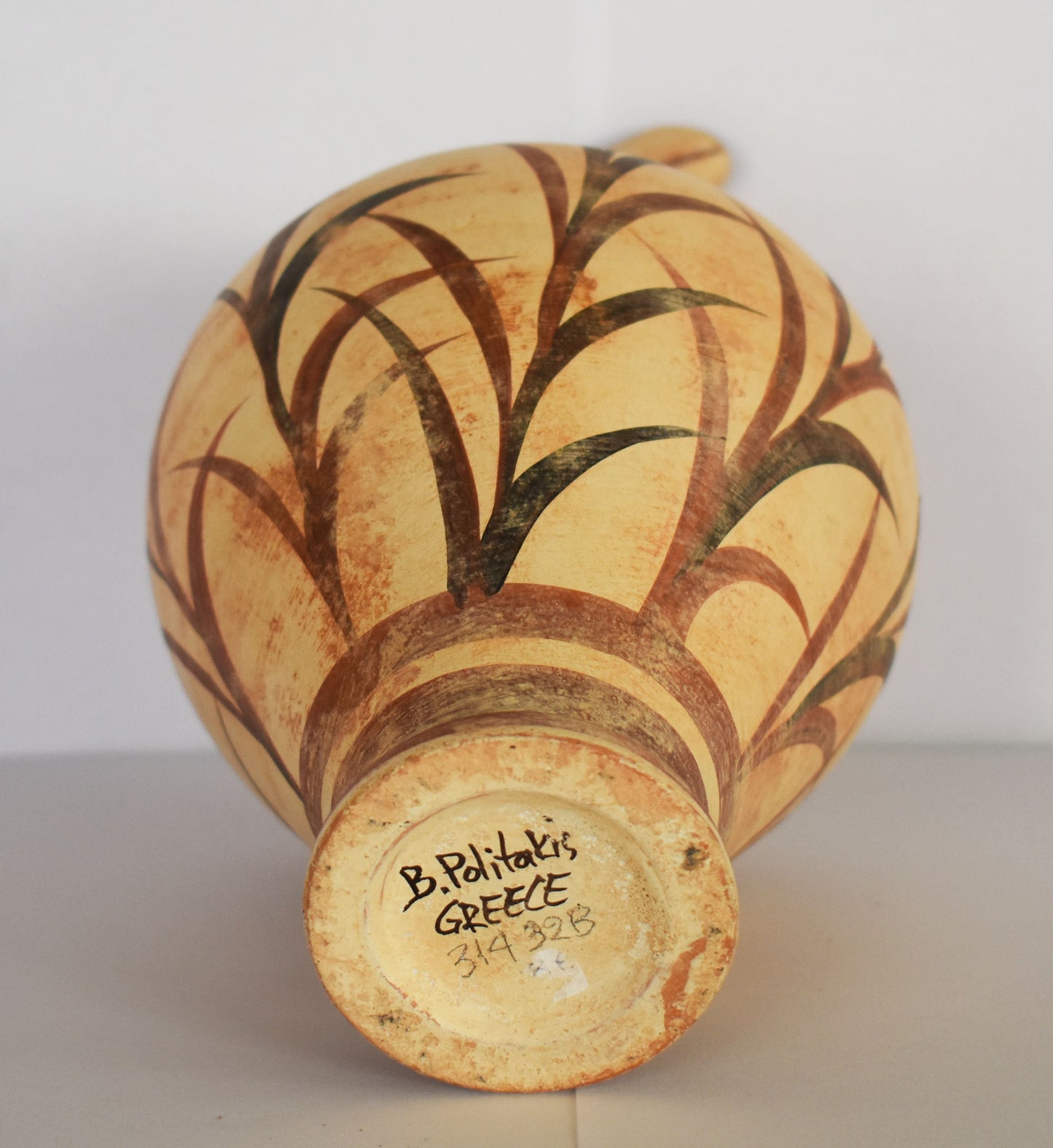 Vessel with Floral Design - Minoan - Neopalatian Period - 1700 - 1380 BC - Small - Ceramic Vase