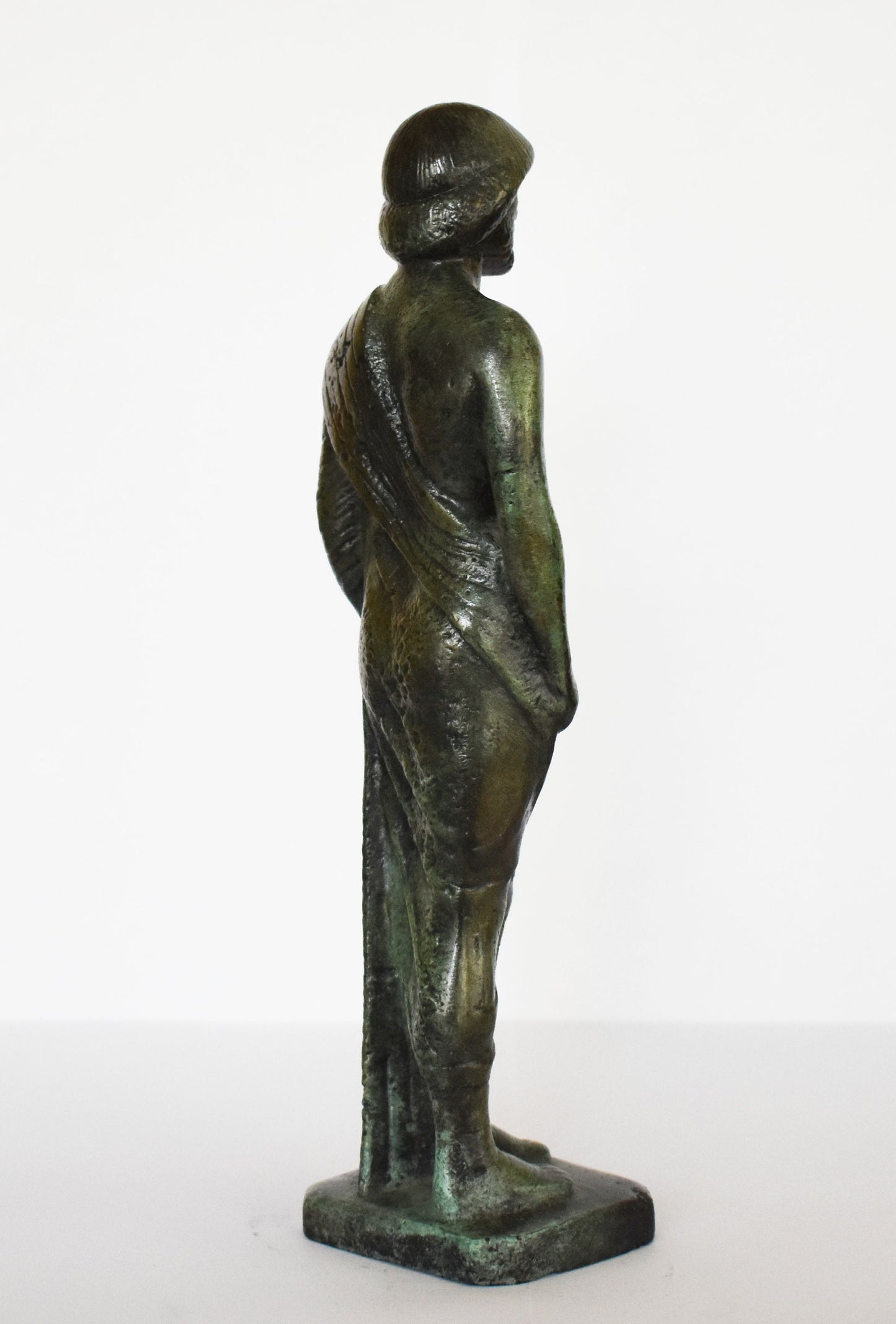 Asclepius - Ancient Greek God of Medicine and Doctors -Father of Hygeia, Iaso, Panacea, Aegle - pure bronze statue