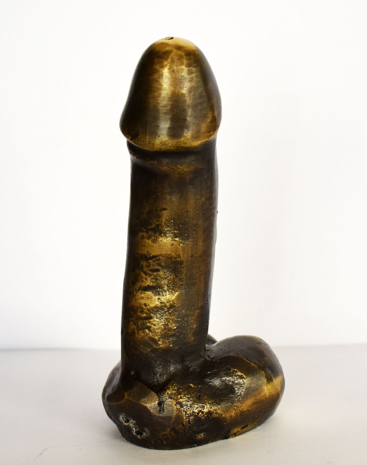 Ancient Greek Phallus - Symbol of Fertility, Good Fortune, Protected People and Sent Away Evil - pure bronze statue