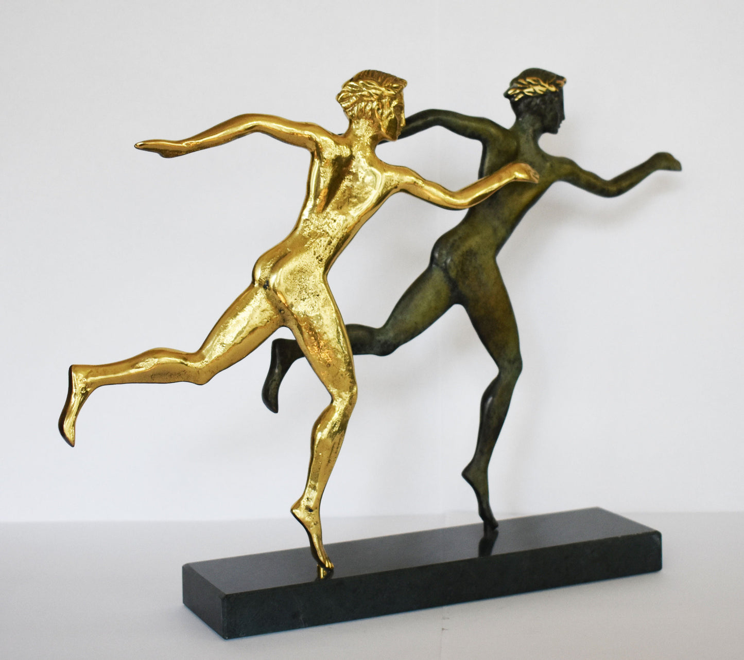 Runners - Ancient Greek Olympic Games - pure Bronze Sculpture
