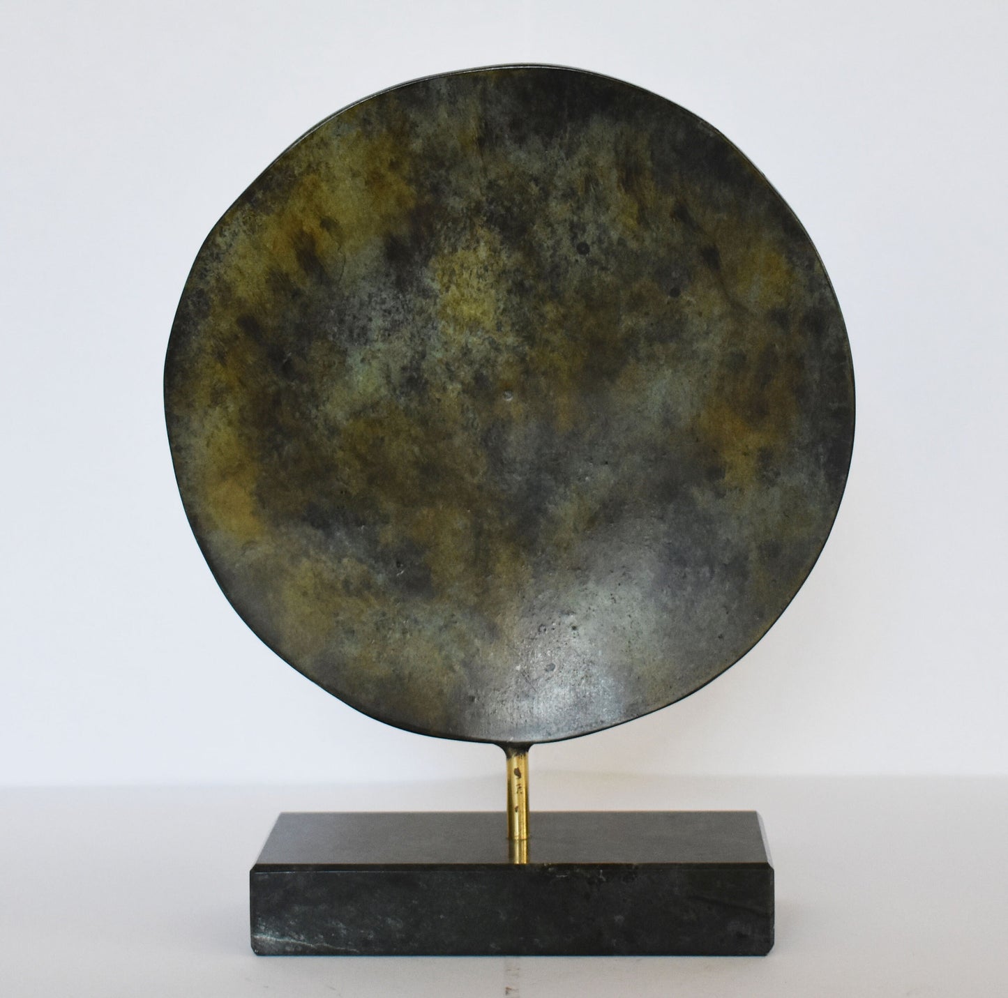 Ancient Greek Macedonian Shield - Alexander the Great - Marble Base - Museum Replica - Pure Bronze Sculpture