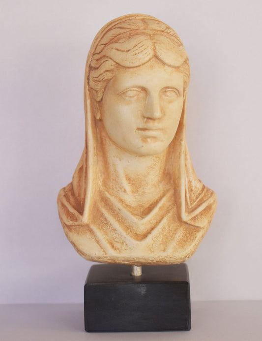 Olympias - 375–316 BC - Wife of Philip II - Mother of Alexander the Great - Replica - Head Bust - Casting Stone