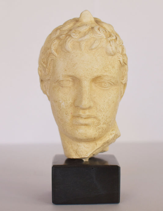 The Marathon Boy or Ephebe of Marathon - National Archaeological Museum of Athens - Small - Reproduction - Head Bust - Casting Stone