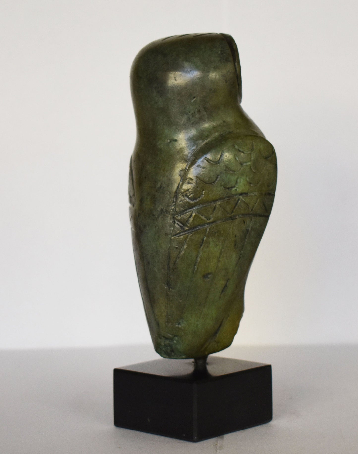 Owl of Wisdom and Intelligence - Symbol of Goddess Athena Minerva - Ancient Greece - Marble Base - Museum Replica - Pure Bronze Statue